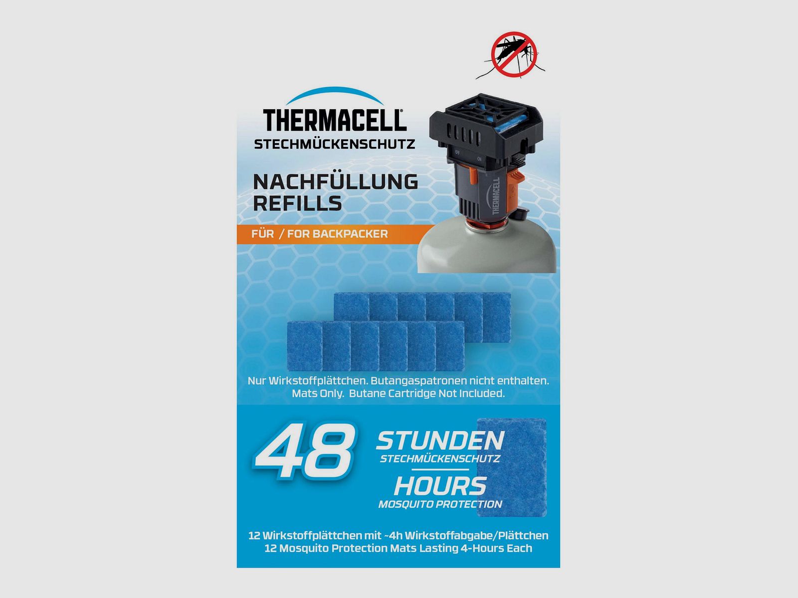 Thermacell 920212 M-48 Nachfüllset Backpacker 48 Stunden