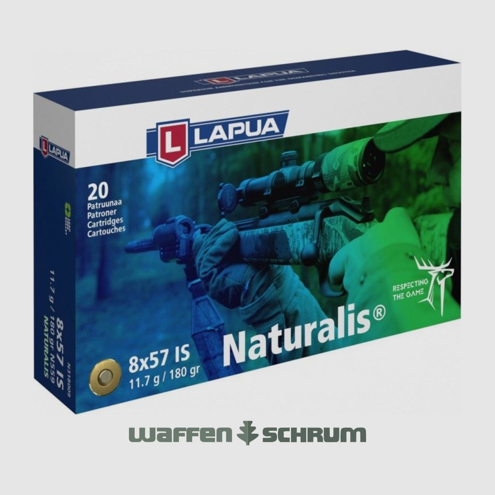 Lapua Naturalis 11,7g / 180gr. 8x57JS