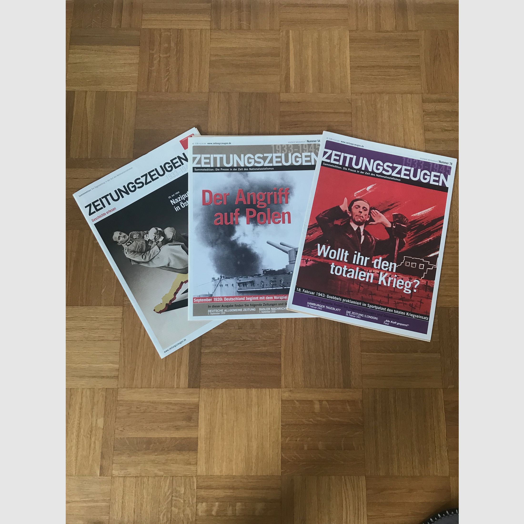 Sammeledition Zeitungszeugen 102 Stück 