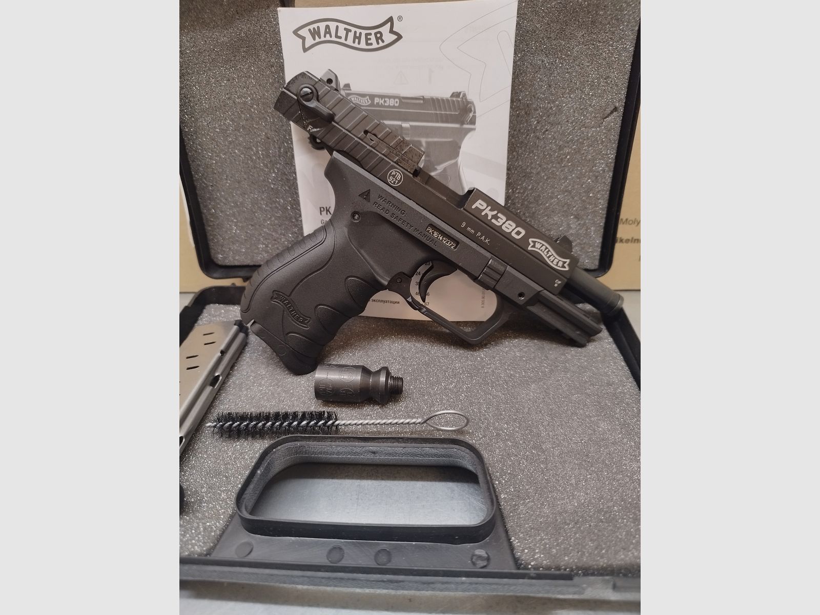 Walther PK380 SSW 9mm PAK + magazino di riserva !!Arma nuova!!