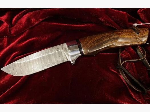 DNC SP5 Avorio Mammut Rosso Lama Damascus, Strisce di Pelle