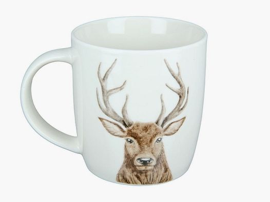 Taza de porcelana Gilde con cabeza de ciervo