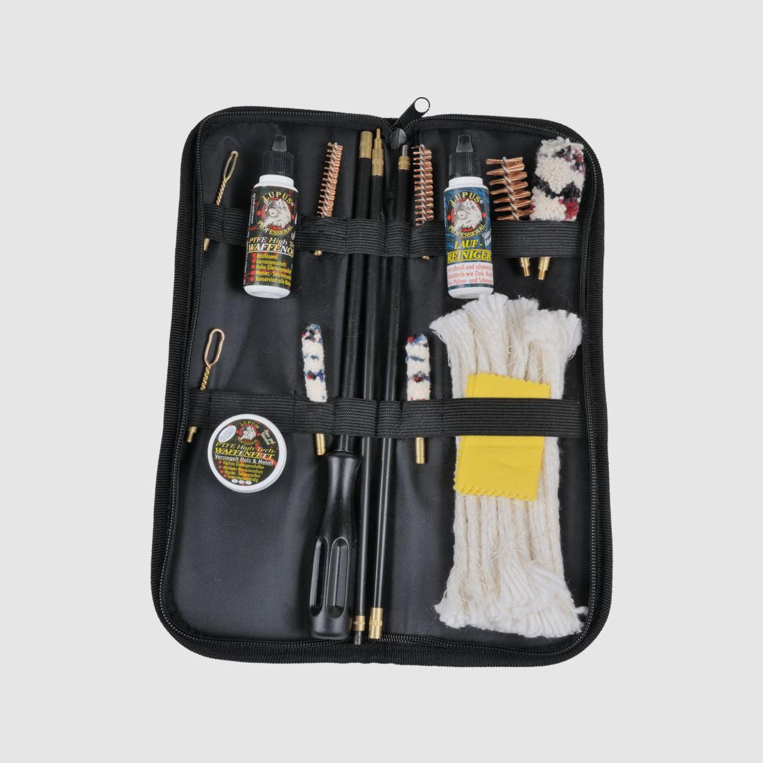Set di pulizia Lupus in custodia Cordura per armi combinate