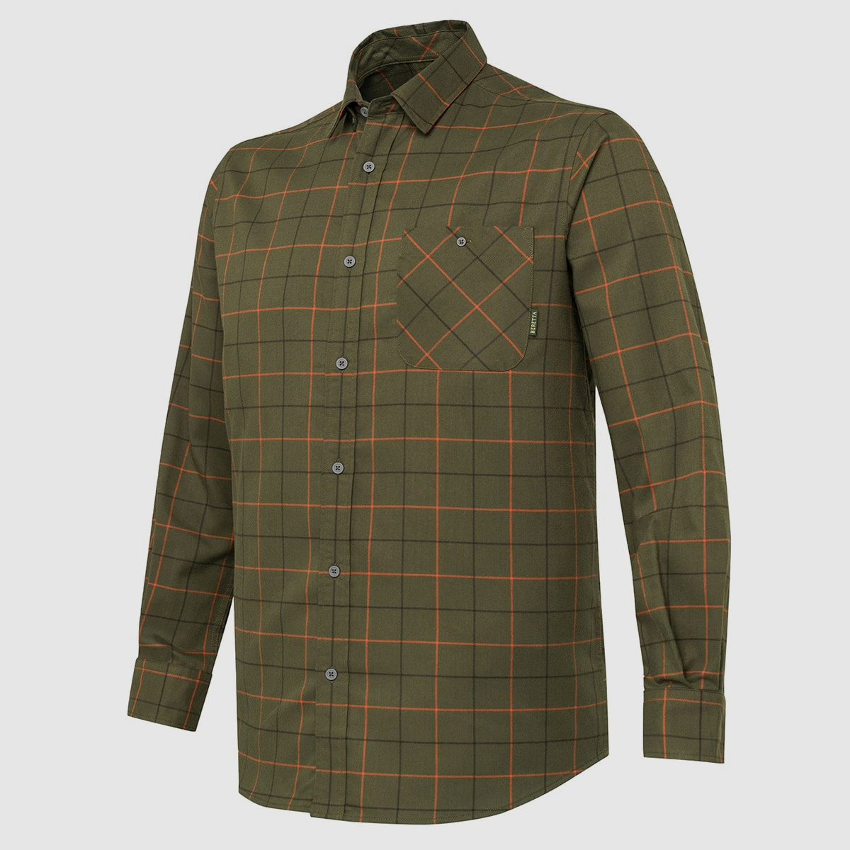 Beretta Hemd Jargo Stretch Green Pumpkin Check