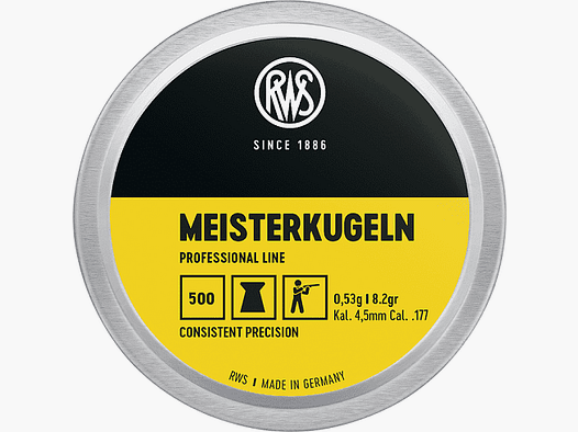 RWS Professional Line Meister Diabolo 4,5 mm Ø4,5 mm 0,53 g 500 pz