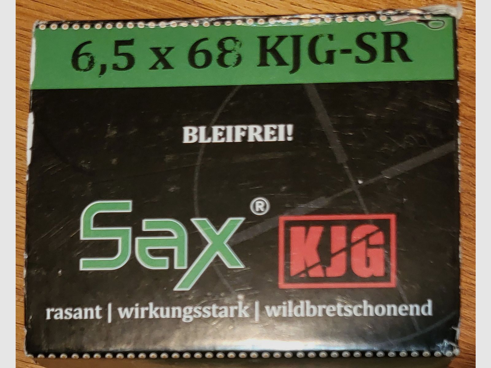 45 disparos 6,5x68 KJG-SR SAX/RWS sin plomo