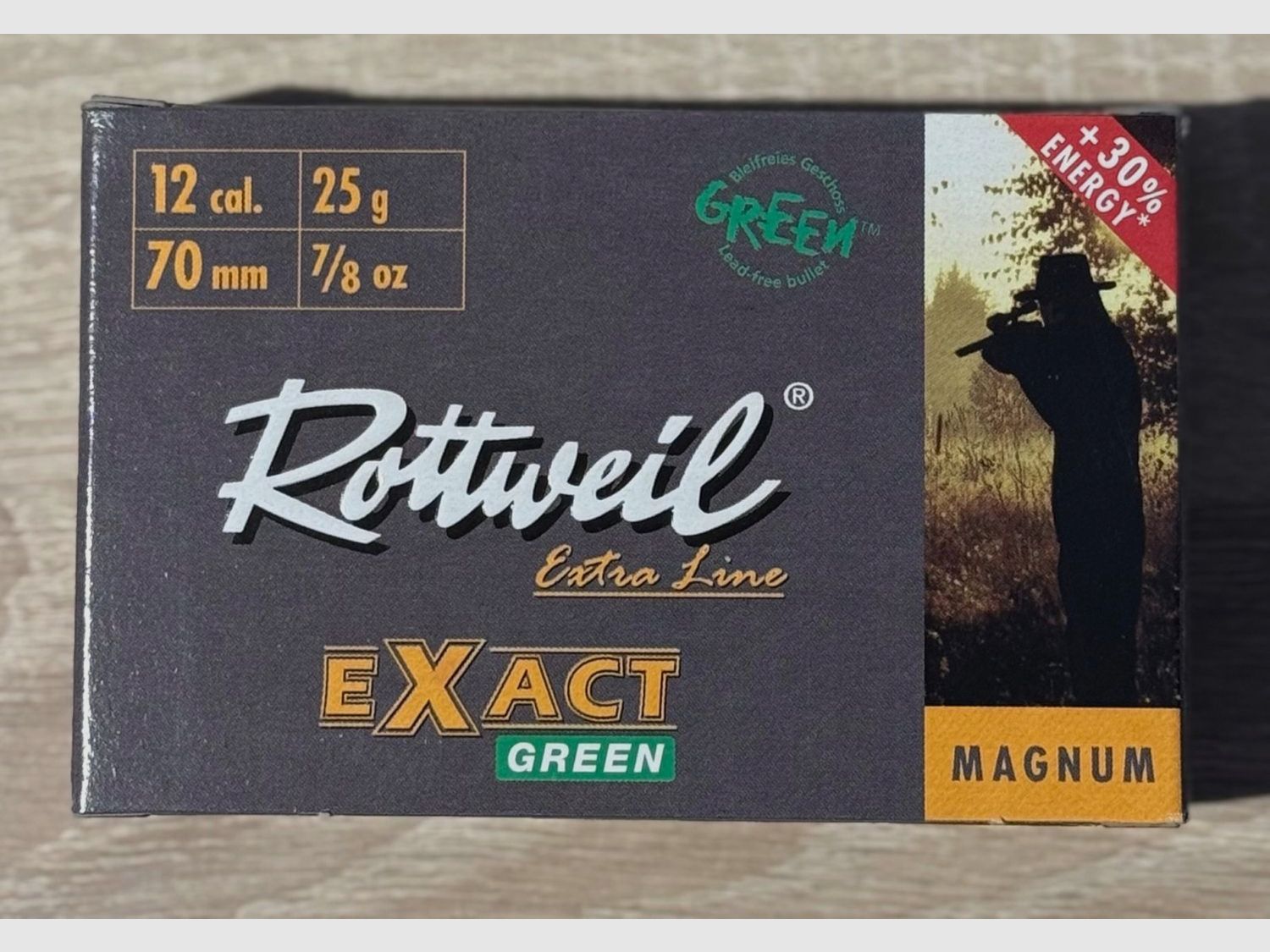 Rottweil Kal. 12/70 Flintenlaufgeschoss Exact Green - 25g - bleifrei
