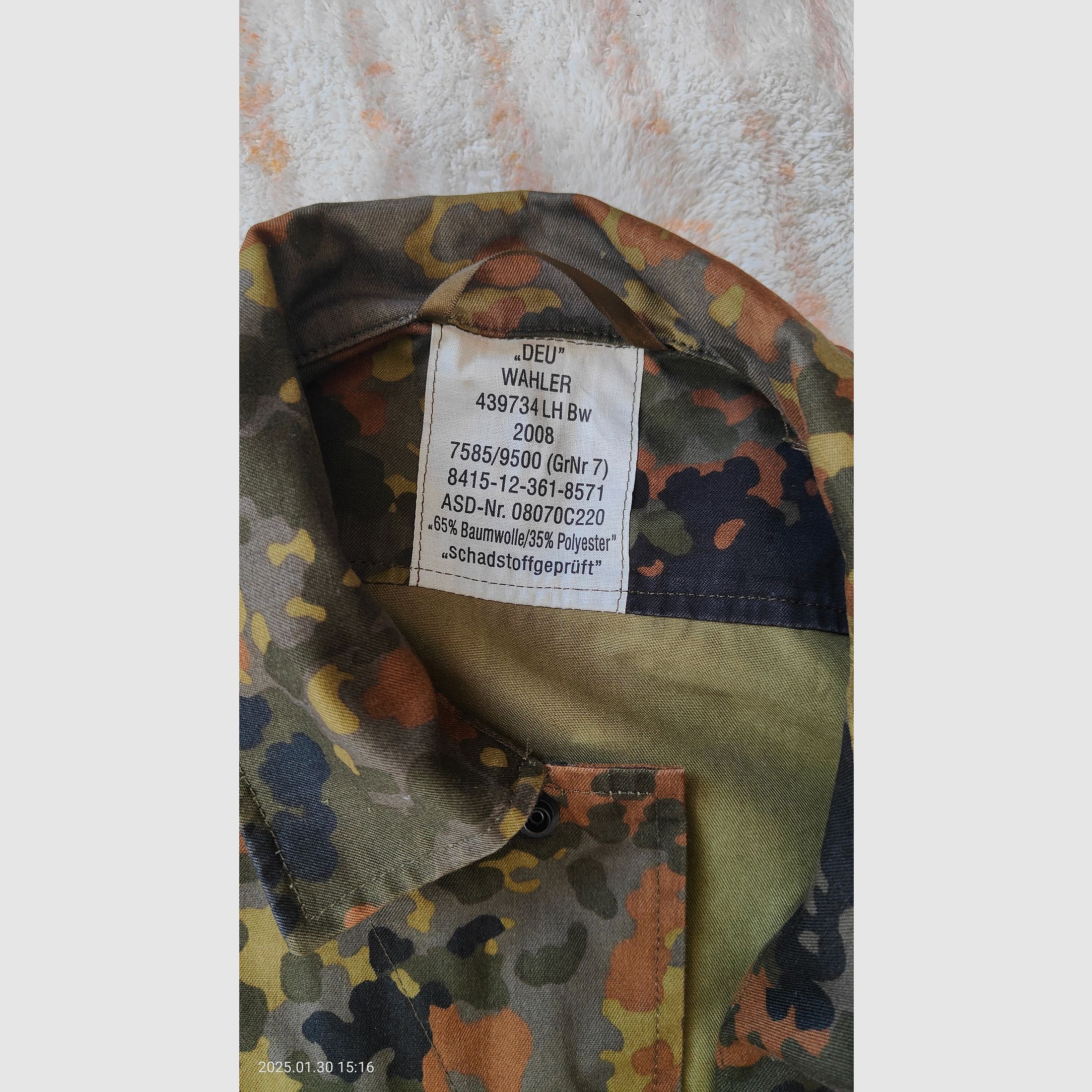Bundeswehr Feldjacke Gr. M-L