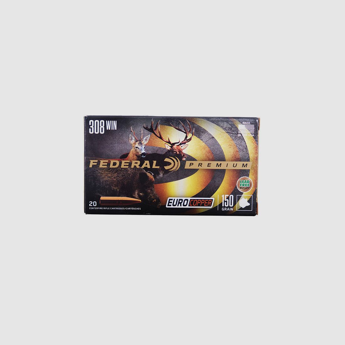 Federal .308 Win. Trophy Copper 9.7g/150gr.