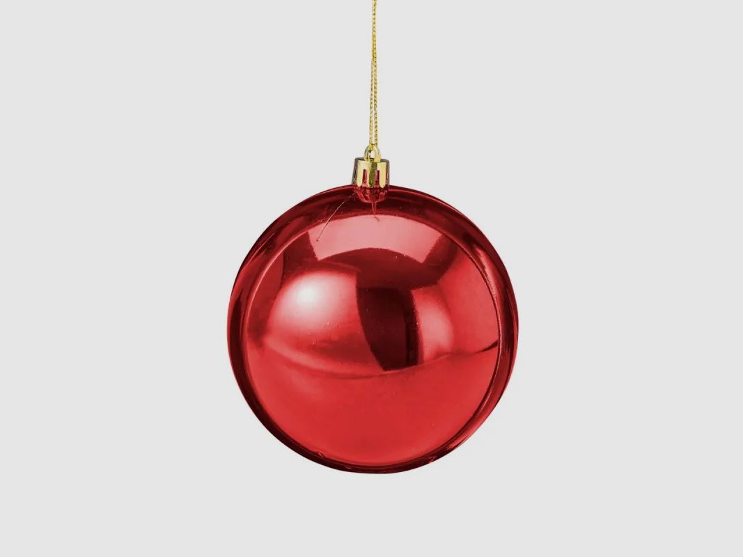 Set aus 100 Weihnachtskugeln - Rot, Gold, Grün - Größen 4 bis 8 cm, Bild 2 von 7