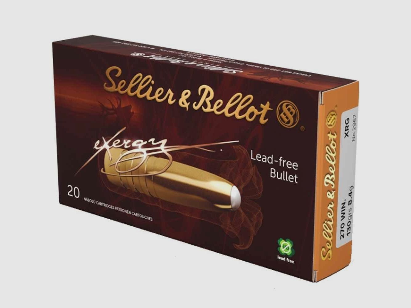 .270 Win. eXergy bleifrei 8,4g/130grs. Sellier & Bellot