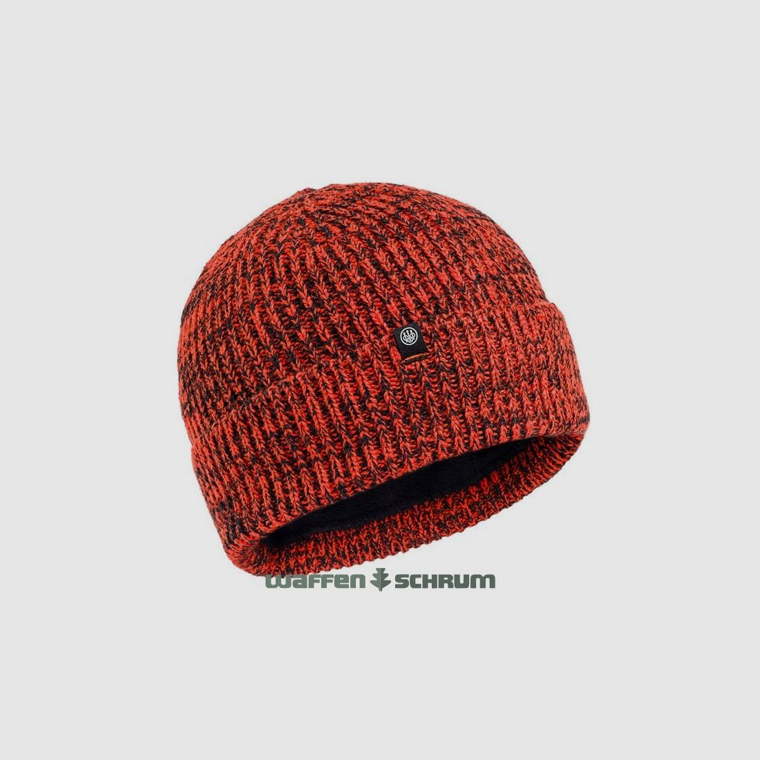 Czapka Beretta Beanie Marten Czarna i Pomarańczowa