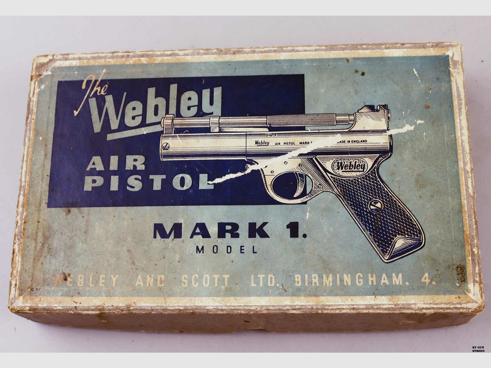 Pistolet pneumatyczny Webley mod. Mark I kal. 4,5 nr seryjny 084586, zdjęcie 11 z 13