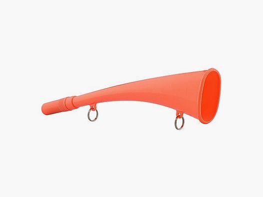 Flache Horn Elless aus ABS 25 cm fluoreszierendes Orange