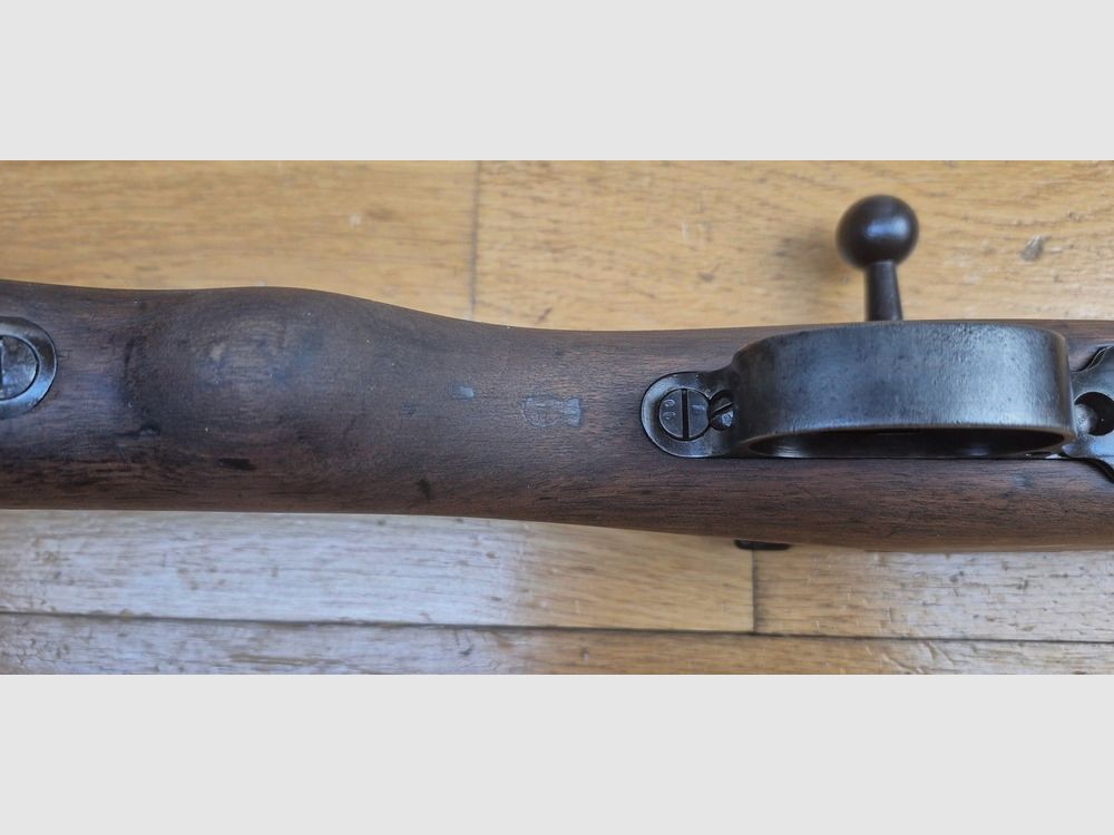 Prachtig geweer G98 – Geweer 1898 – Arsenal Spandau in 1900 – Origineel kaliber 8×57 IS – Volledig monomatrikuleerbaar behalve de conforme reinigingsstaaf – Originele bruine leren riem – Prestigieuze toewijzing aan de 1e Grenadier Kronprinz "1. R. 4. 150." – TBE+, afbeelding 12 van 31