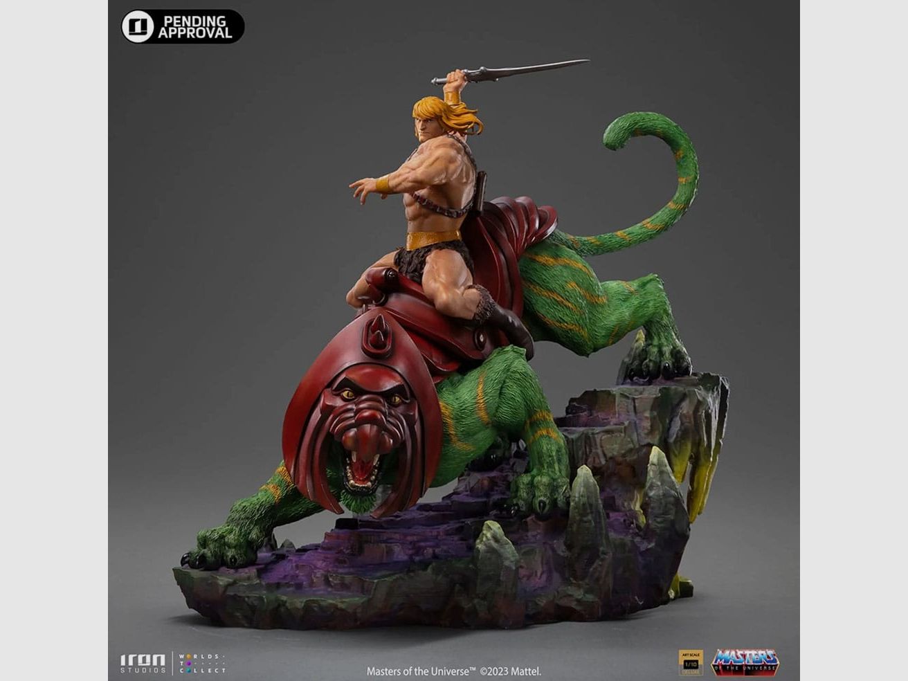 Masters of the Universe Deluxe Art Scale Statue 1/10 He-man and Battle Cat 31 cm | 43406