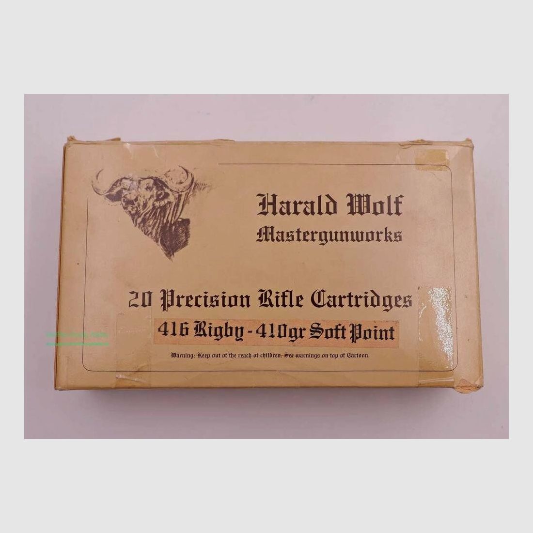 Harald Wolf, Belgien Büchsenpatronen