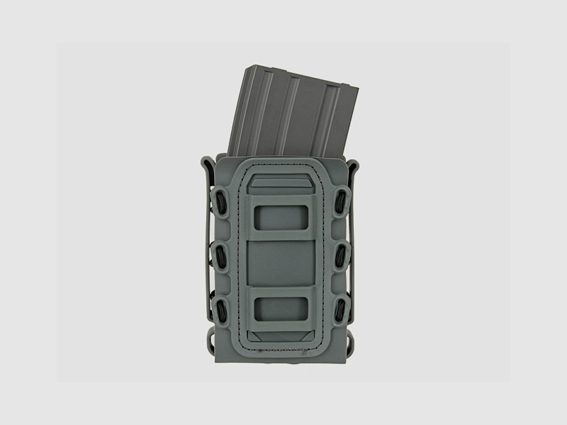 Soft Shell Rifle 5,56 Mag Pouch with MOLLE Clips - Wolf Gray [TMC]