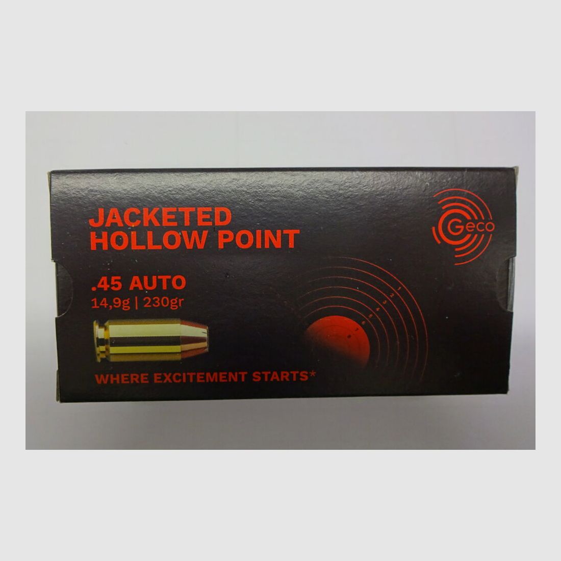 GECO 45 Auto JHP punta hueca