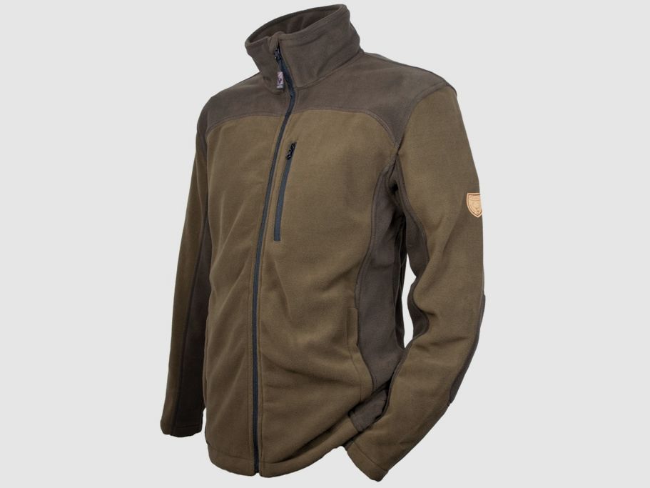 Signal Fleecejacke - orange/grün