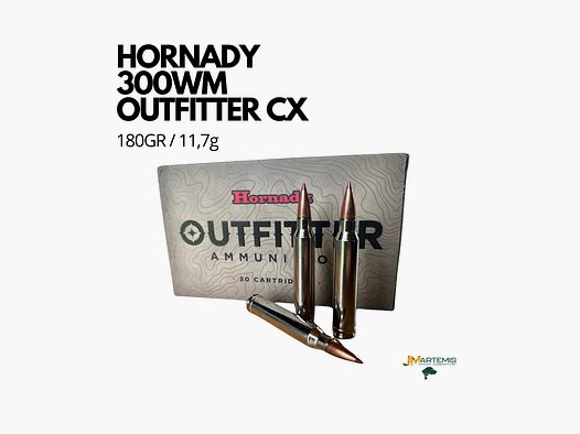 HORNADY 300WM OUTFITTER 180GR CX patronen