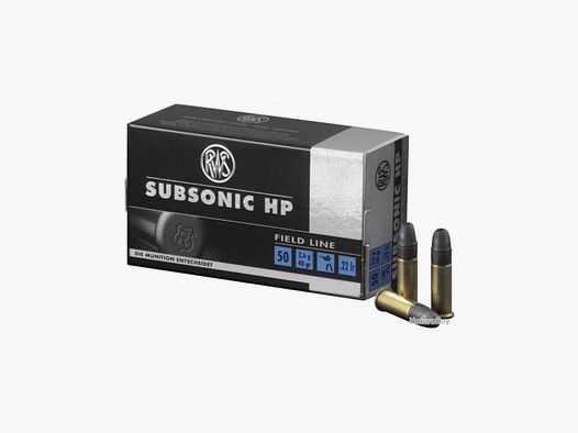 MUNITION RWS 22 LR SUBSONIC HP BOITE DE 50
