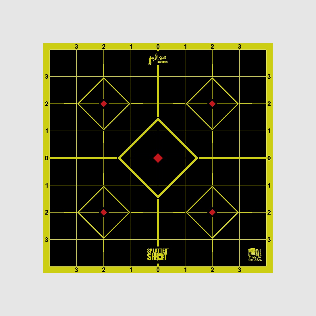 6 Bullseye doelen groen reactief 20cm