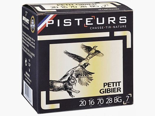 250 Patronen für Kleinwild Kal. 20/70mm Nr. 6 28g Packung 25
