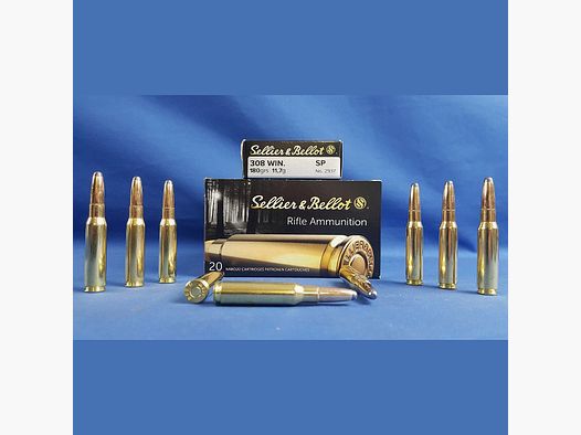Sellier&Bellot .308 Win. Palla a punta morbida 180grs 11,7g