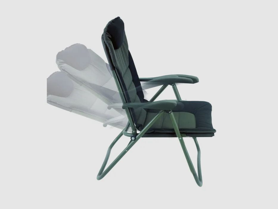 Behr Visser- en Outdoorstoel Trendex® Comfort - tot 130kg - Rugleuning 6-voudig verstelbaar - Groen