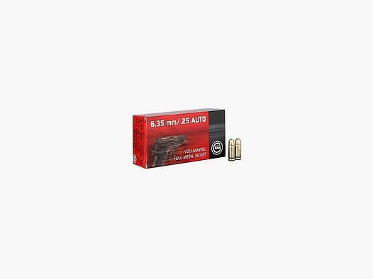 MUNITION GECO KAL. 6,35 - 25ACP 50GRS FMJ PACKUNG MIT 50