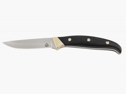 Cuchillo de cinturón PUMA TEC, G10 negro con pines de mosaico