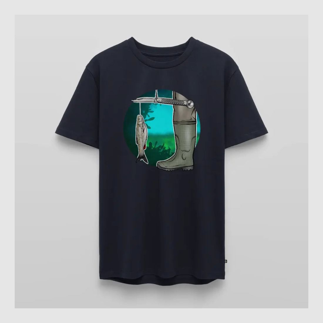 PUMA Heren Premium T-Shirt "Waagemesser – Petri Heil"