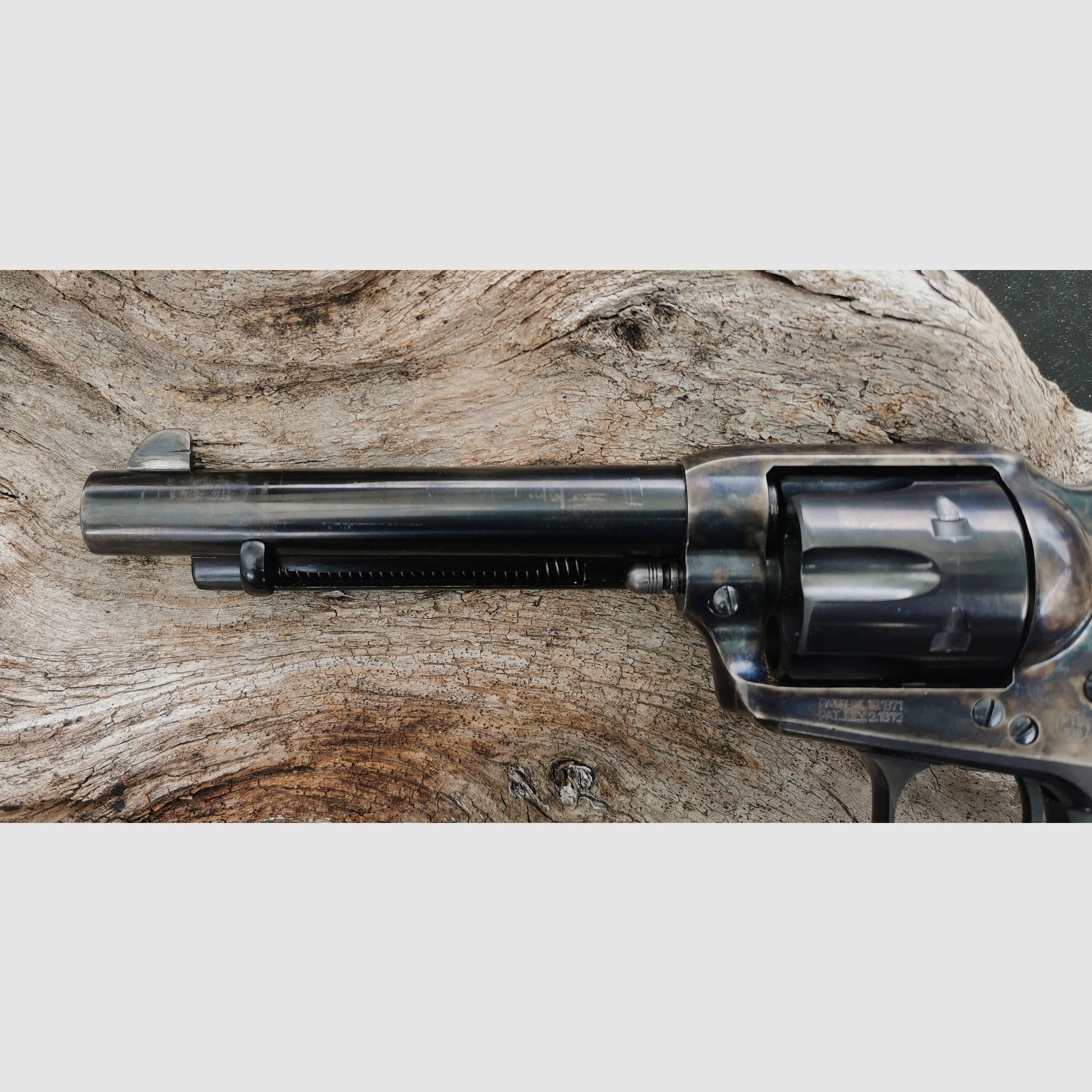 Colt SAA Mod 1873 Pat: 1871-1872 PTB 838 cal. 9 mm R. Knall/Platz Hege Uberti Single Action Army Stahl