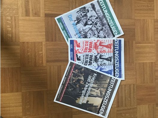 Zeitungszeugen 102 Stück. Für Sammler 
