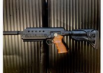 Huben GK1 carabina modificata con corpo in alluminio e calcio AR15 regolabile in lunghezza/altezza come nuovo!