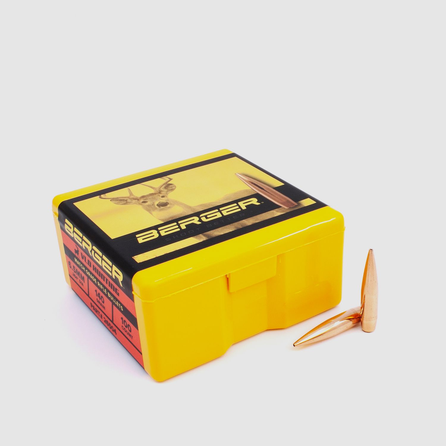 Proiettile Berger 6,5mm/.264 VLD Caccia 140GR 100 Pezzi