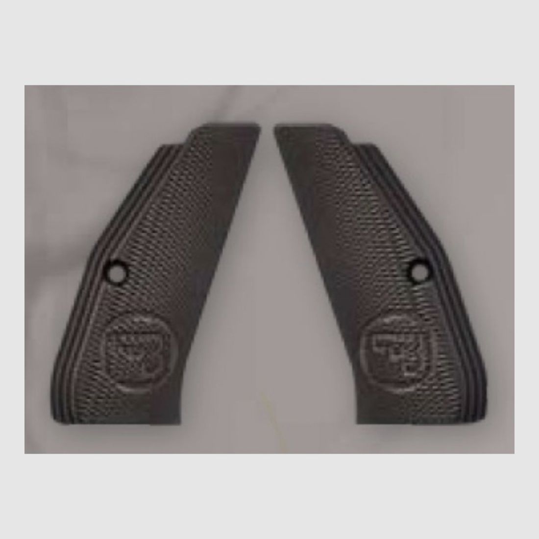 Griffschale CZ TS & SP-01 Aluminium schwarz 1 Paar lang