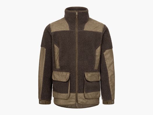 Blaser Sherpa Fleece Jacke dunkelbraun
