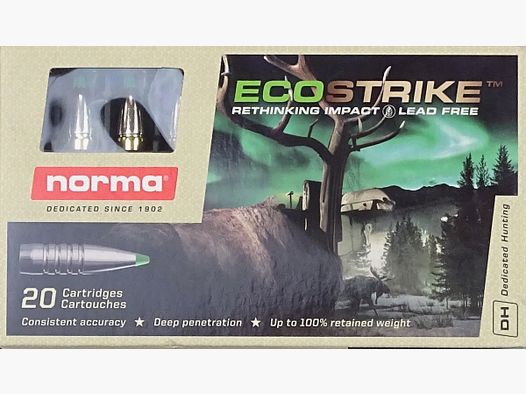 Norma .308Win Ecostrike BEZ OŁOWIU 165grs - 20 strzałów