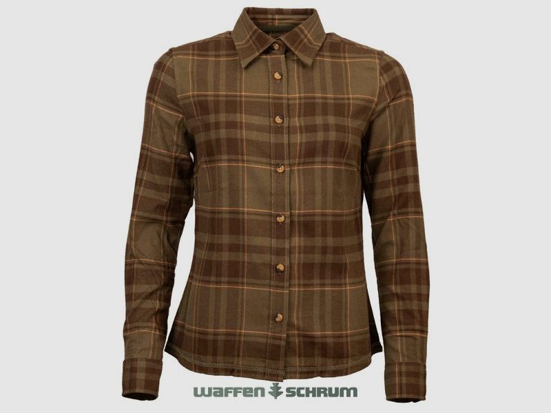 Böcker Bluse Flanell Carla Oliv