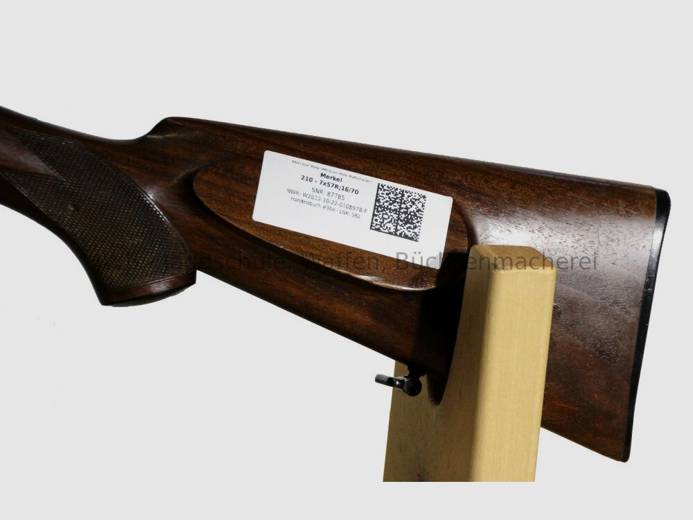 Merkel 210 mit Wechsellauf 7 x 65 R und 2 Zielfernrohren 7x57R;16/70