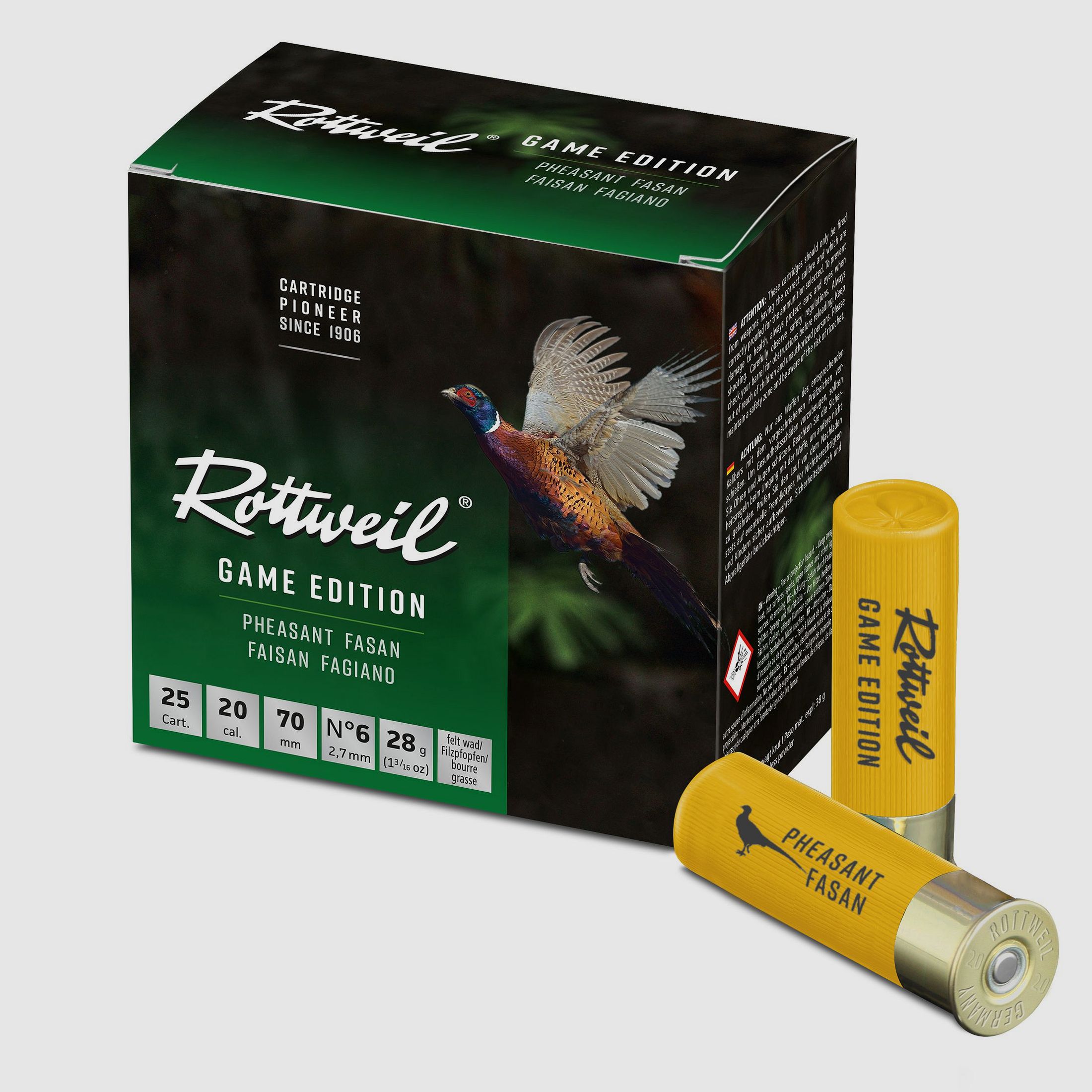 Rottweil Game Edition 12/67,5 Fasan 2,7mm , 25er Packung