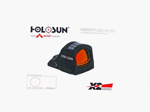 Vorsatz HOLOSUN HS507C X2 Rotpunktvisier ACSS Vulcan