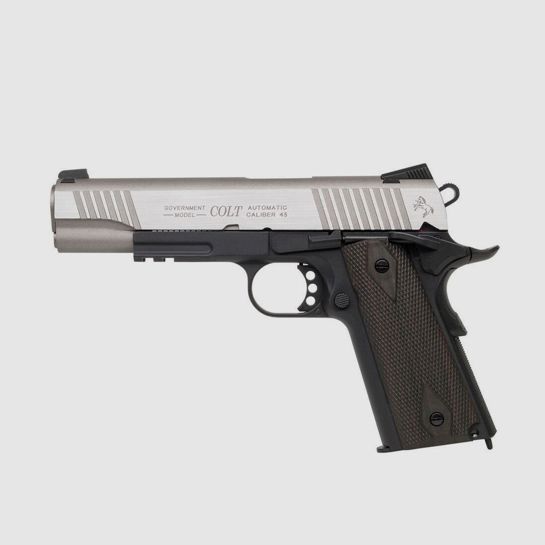 KWC Colt 1911 Rail Gun Airsoft CO2 GBB Pistole ab18 - BiColor