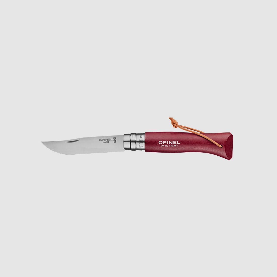Cuchillo Plegable Opinel Baroudeur N°08 Inox Granate - OP002213