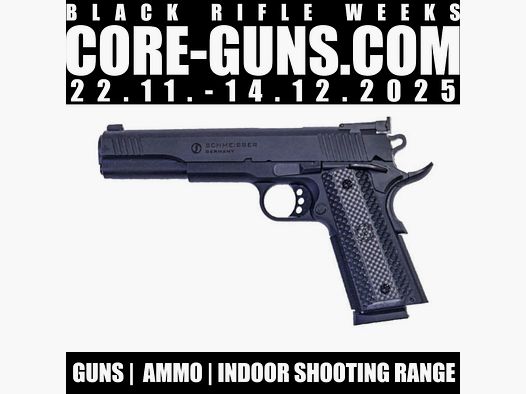 Pistolet Schmeisser Hugo 1911, 6" kaliber 45 ACP czarny BLACK WEEKS DEAL