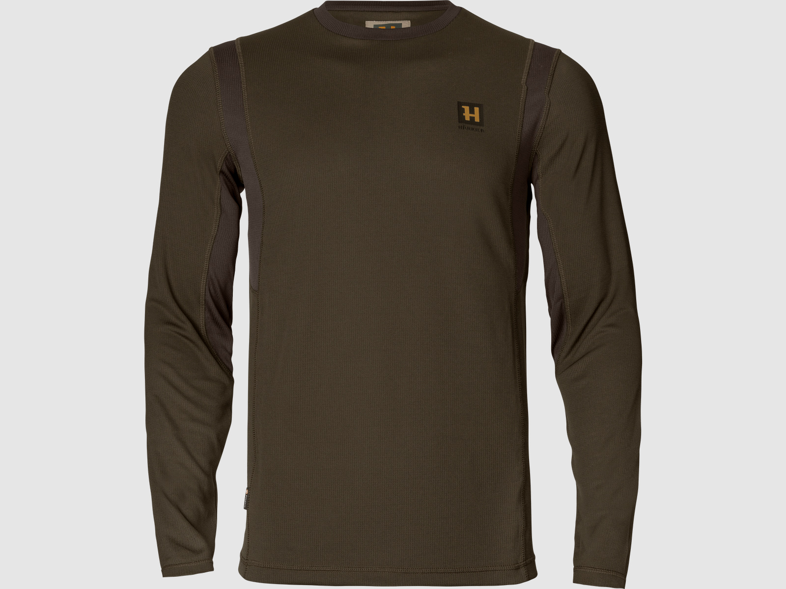 Härkila Forest Hunter L/S T-shirt Uomini Caccia Verde/Ombra Marrone L