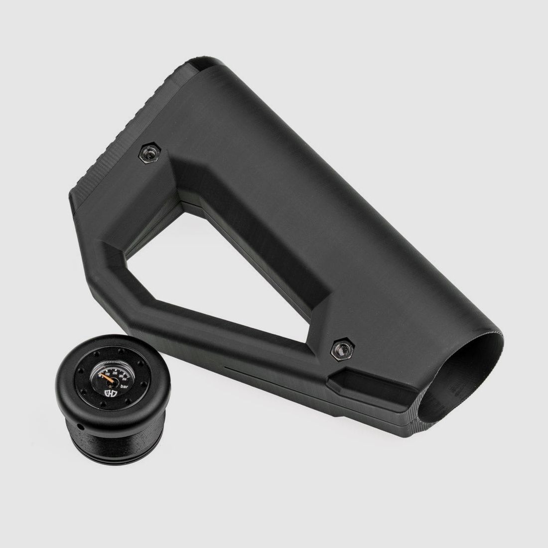 BUNDLE | Crosse + bouchon de réservoir avec manomètre | 350 Bar | MEGALODON