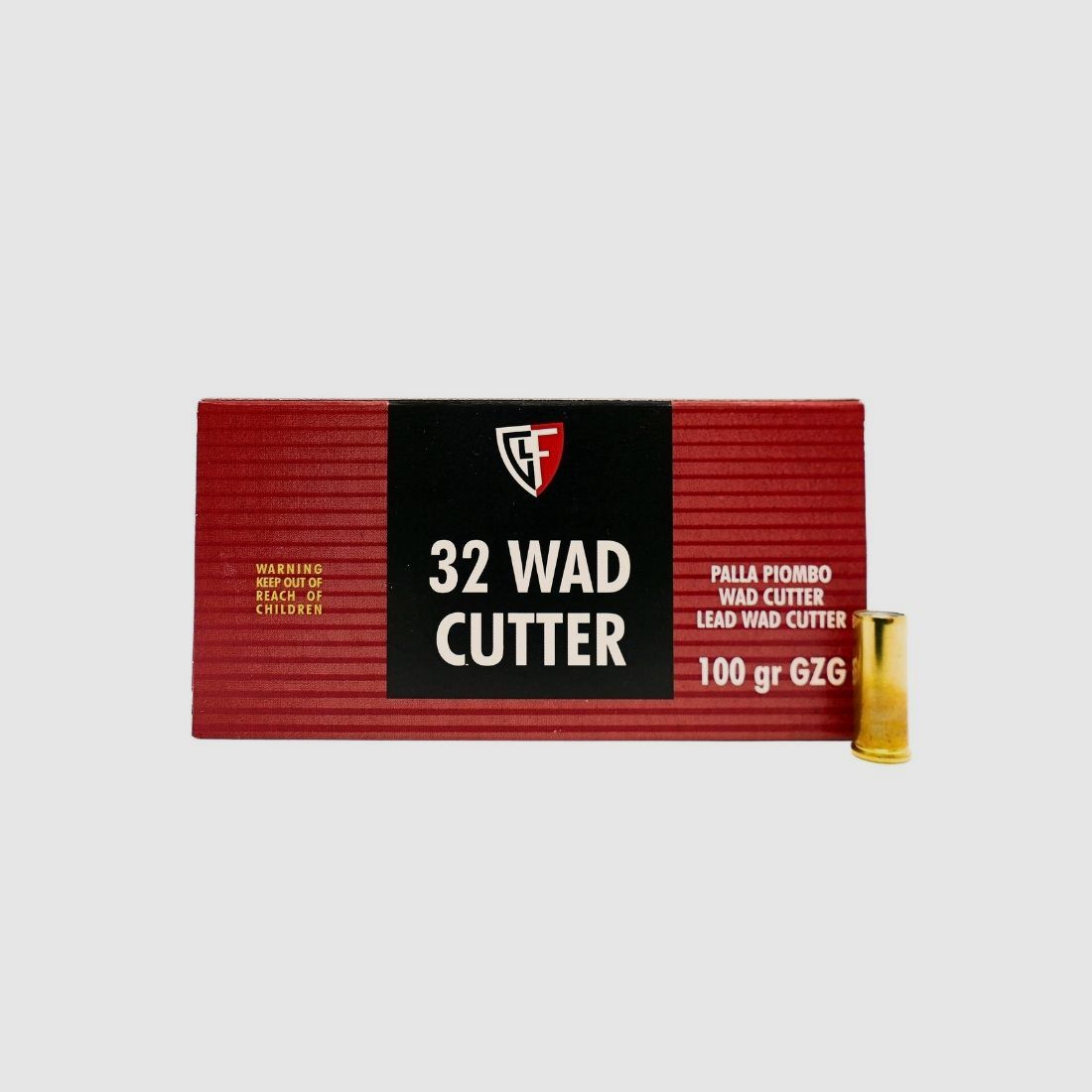 Fiocchi .32 S&W long LWC 6,5g/100gr. Kurzwaffenpatronen